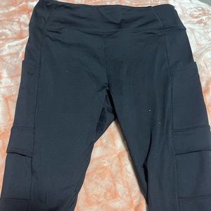 PINK Black Pocket Leggings